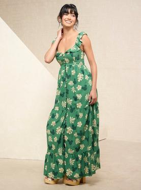 Disney Mickey Mouse Tropical Allover Print Maxi Dress, , hi-res